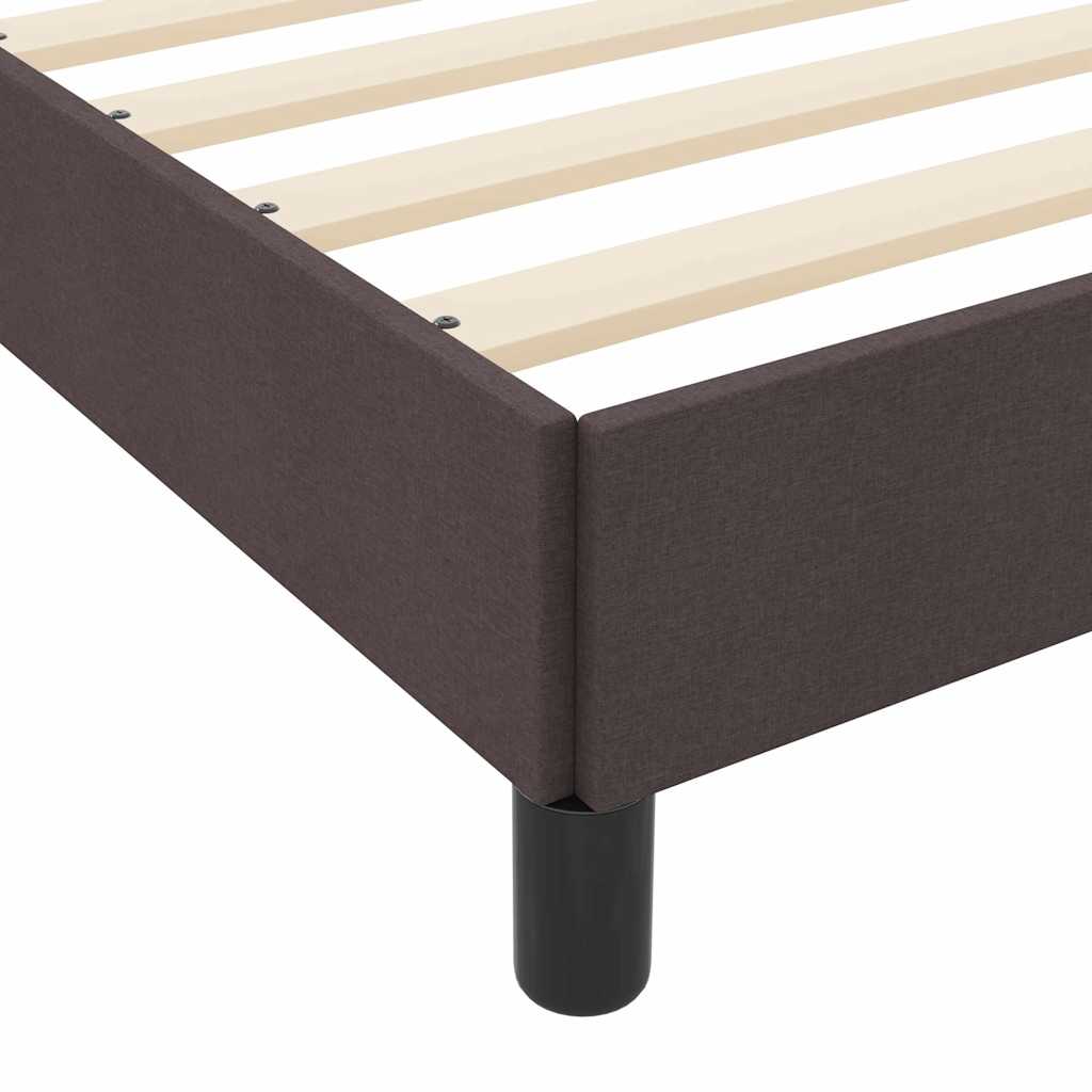 Boxspringbett Holzwerkstoff Dunkelbraun 120x190 cm Matratze mittel