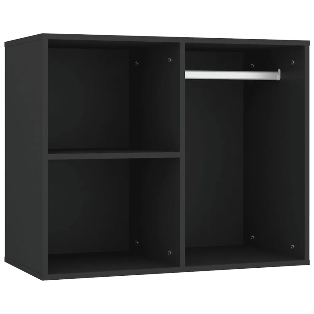 LED-Schminktisch Schwarz 60 x 40 x 140 cm mit Schränken