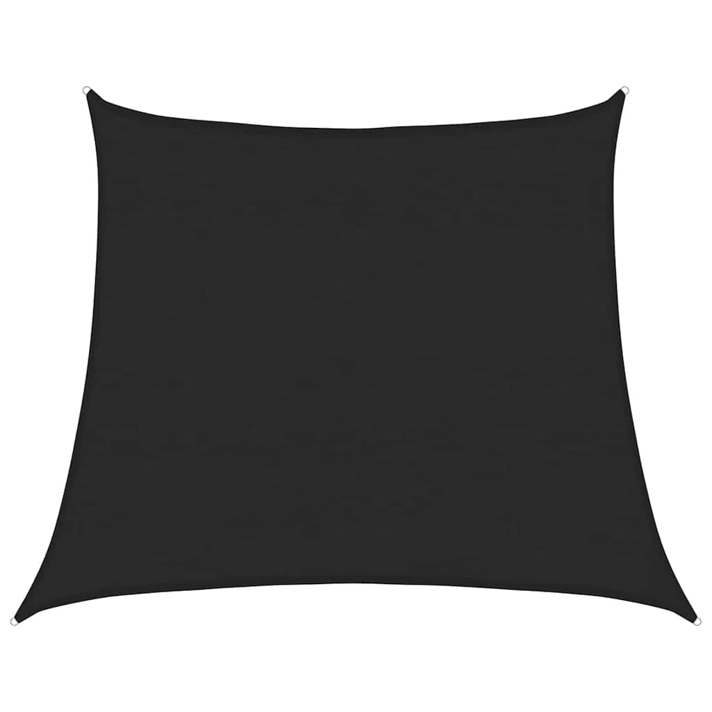 Sonnensegel Trapez 4/5 x 4 m Schwarz aus HDPE mit UV-Schutz