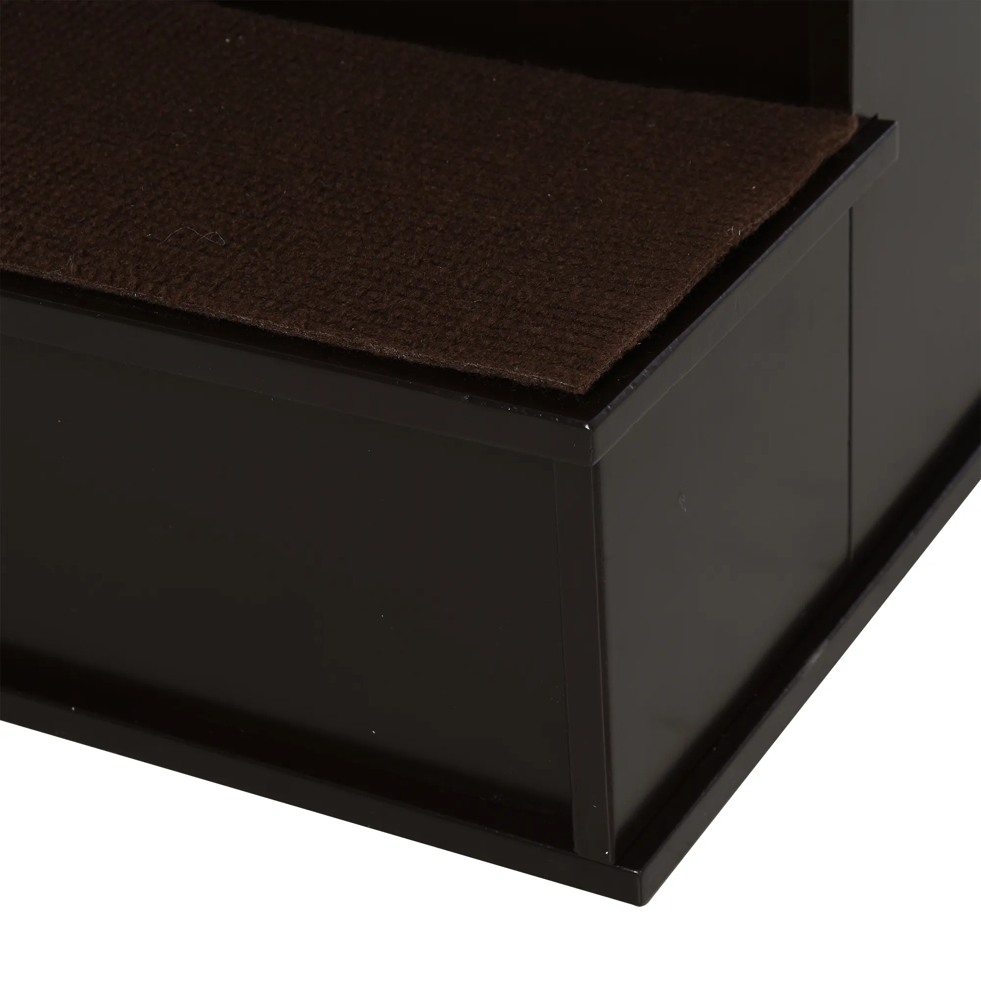 Haustiertreppe für Hunde & Katzen, 4-stufig, MDF, Dunkelbraun
