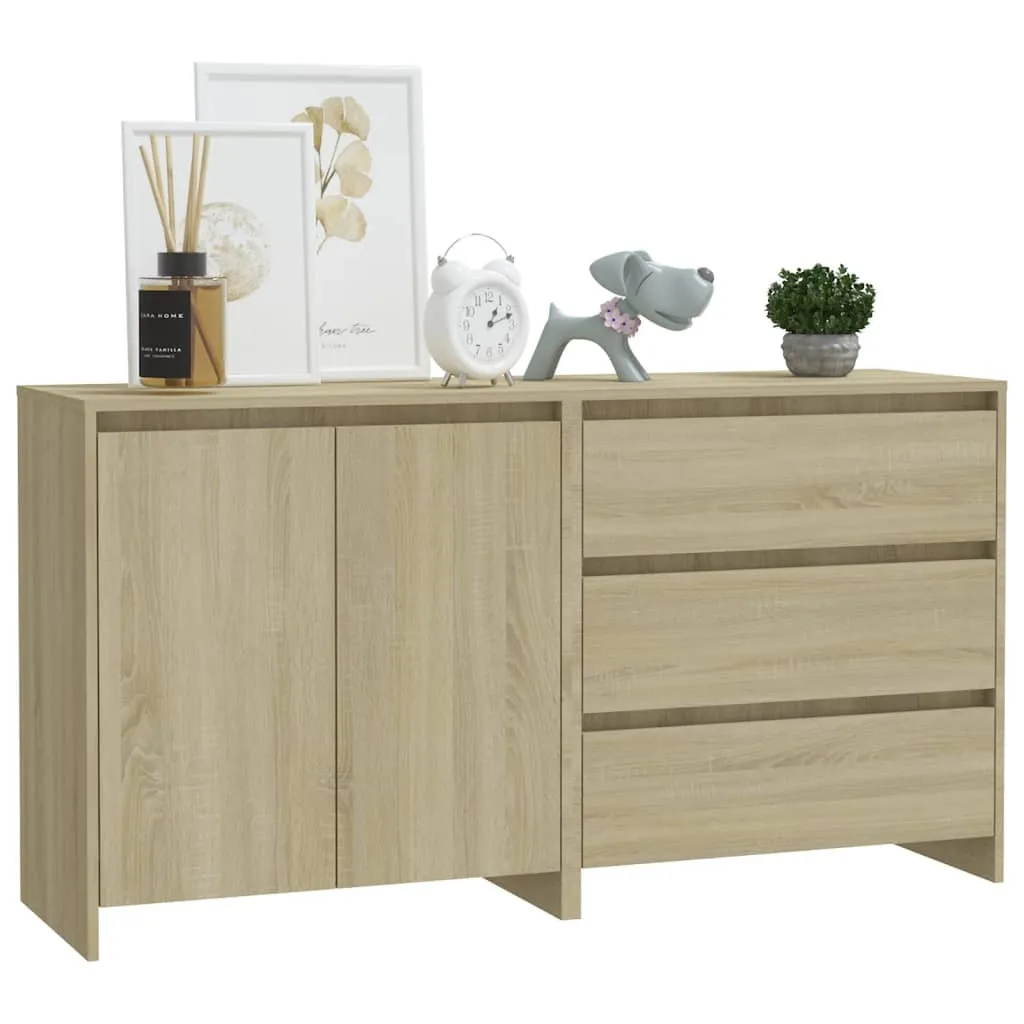 tinkaro Anrichte 2-teilig BALINA Sonoma-Eiche/Holzwerkstoff Sideboards Braun