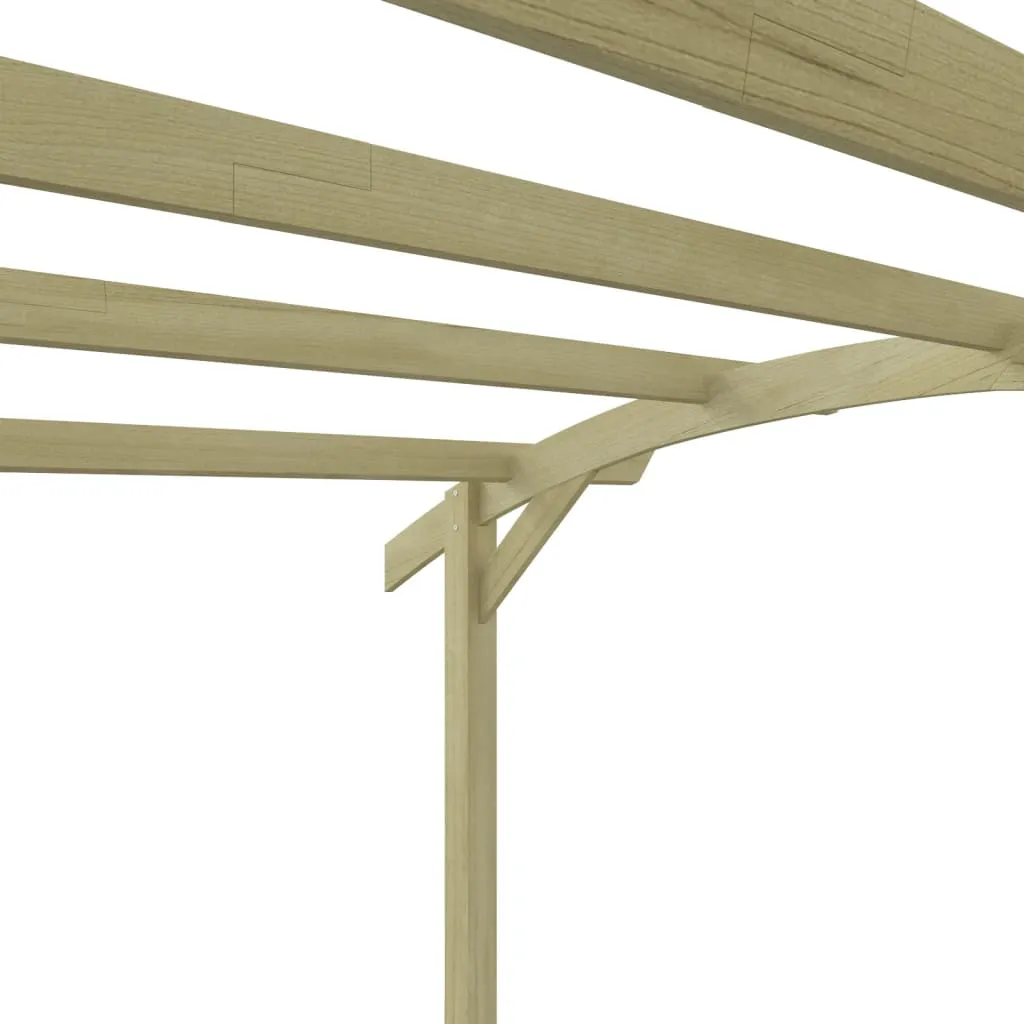 Gartenpergola aus kesseldruckimprägniertem Massivholz 180x197x210 cm grün