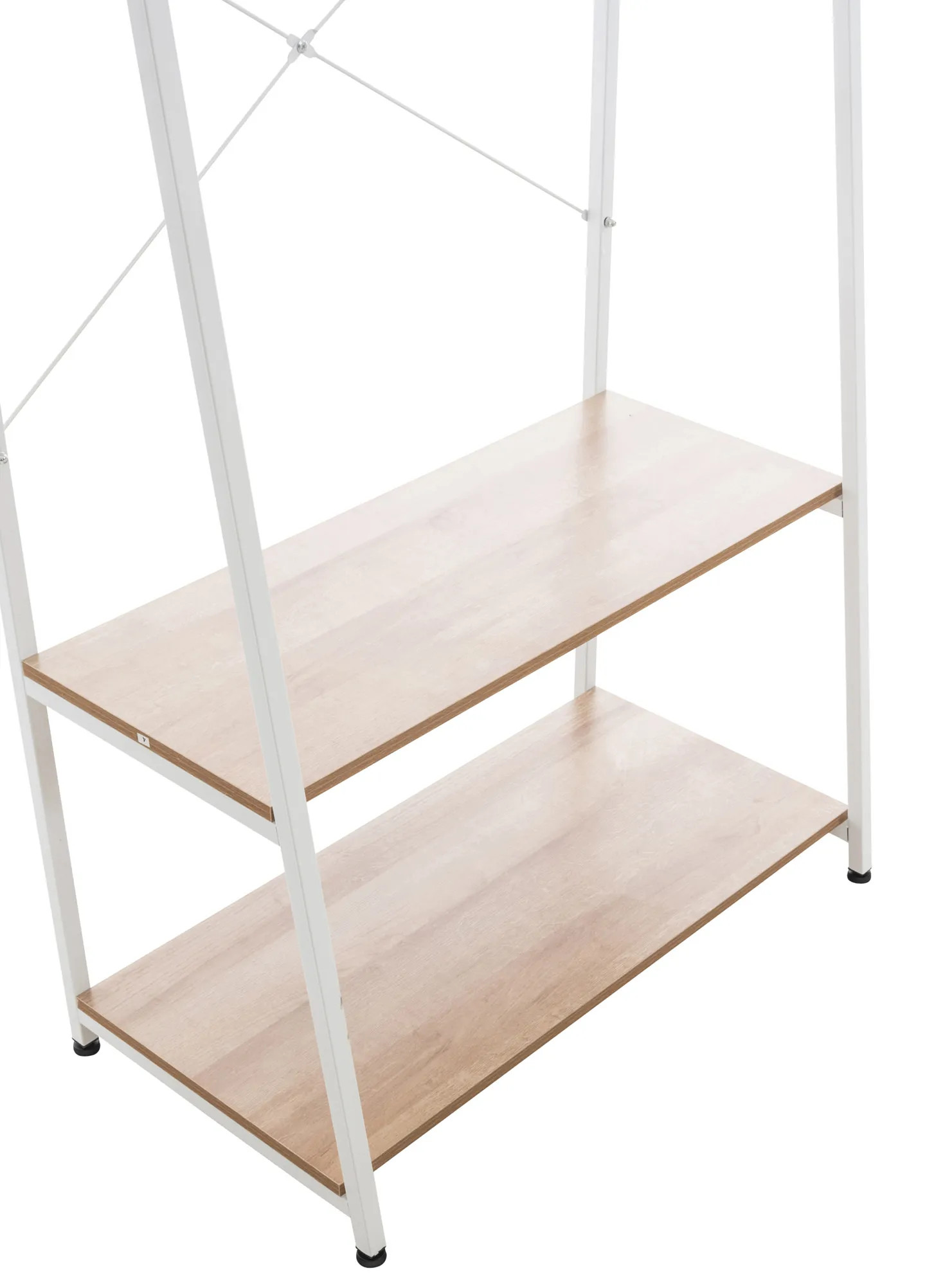 Kleiderständer Luton 167x80x44 cm natura/weiß