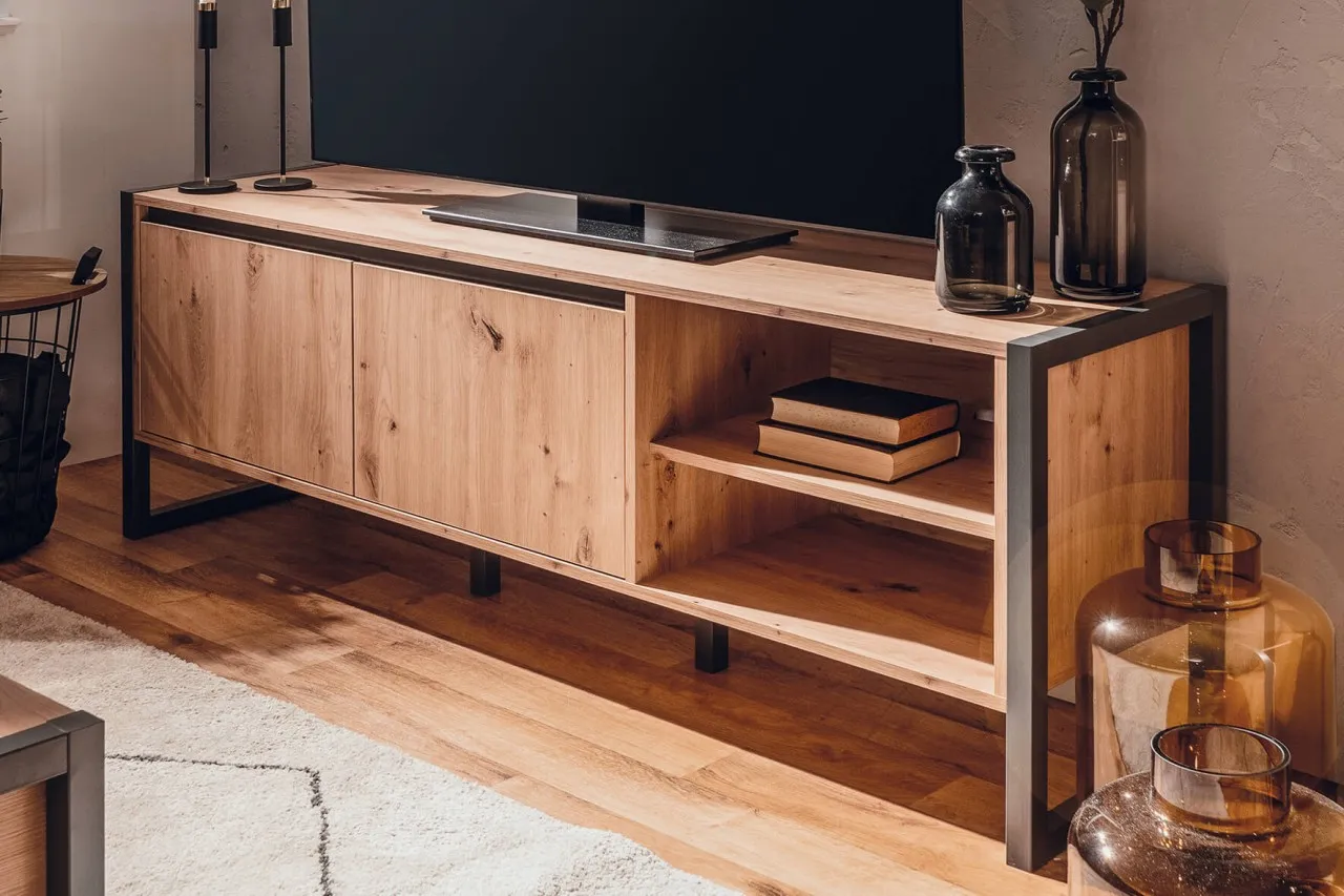finori TV-Board Denver 160 cm Dekor Artisan Oak / anthrazit Lowboard