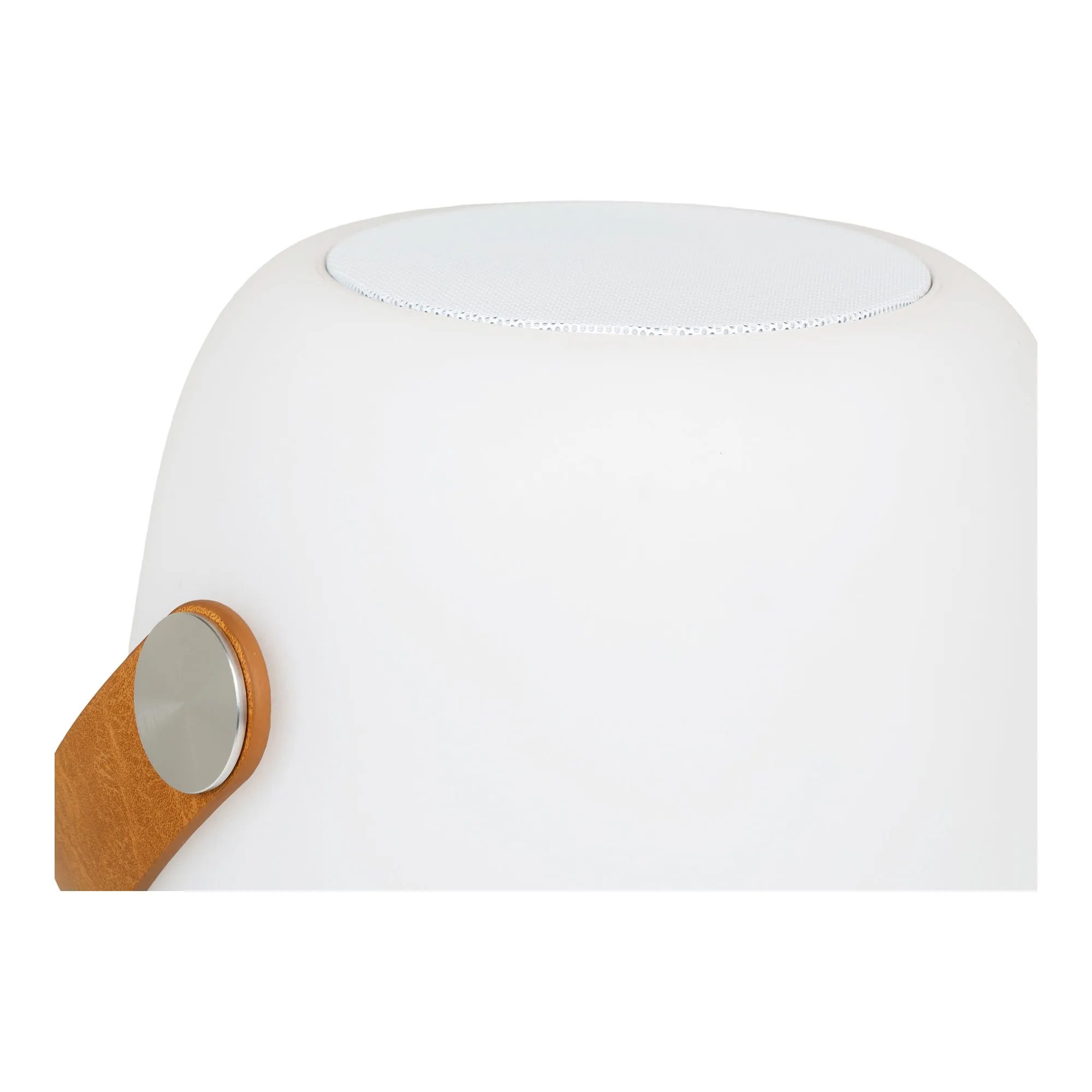 tinkaro Cardiff LED Lampe mit Bluetooth-Lautsprecher 18 x 18 x 21 cm Weiß