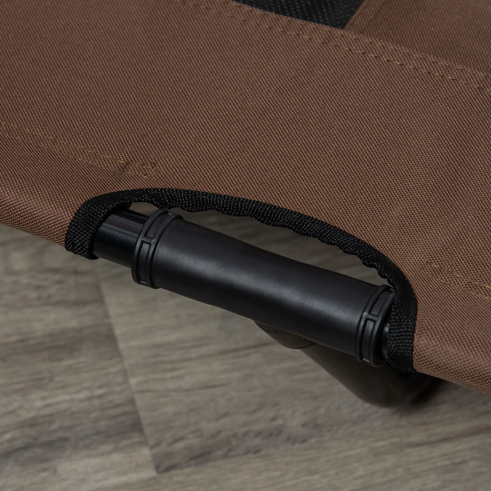 Hundeliege Outdoor erhöht, faltbar, Oxford, 122x92x23 cm, Braun