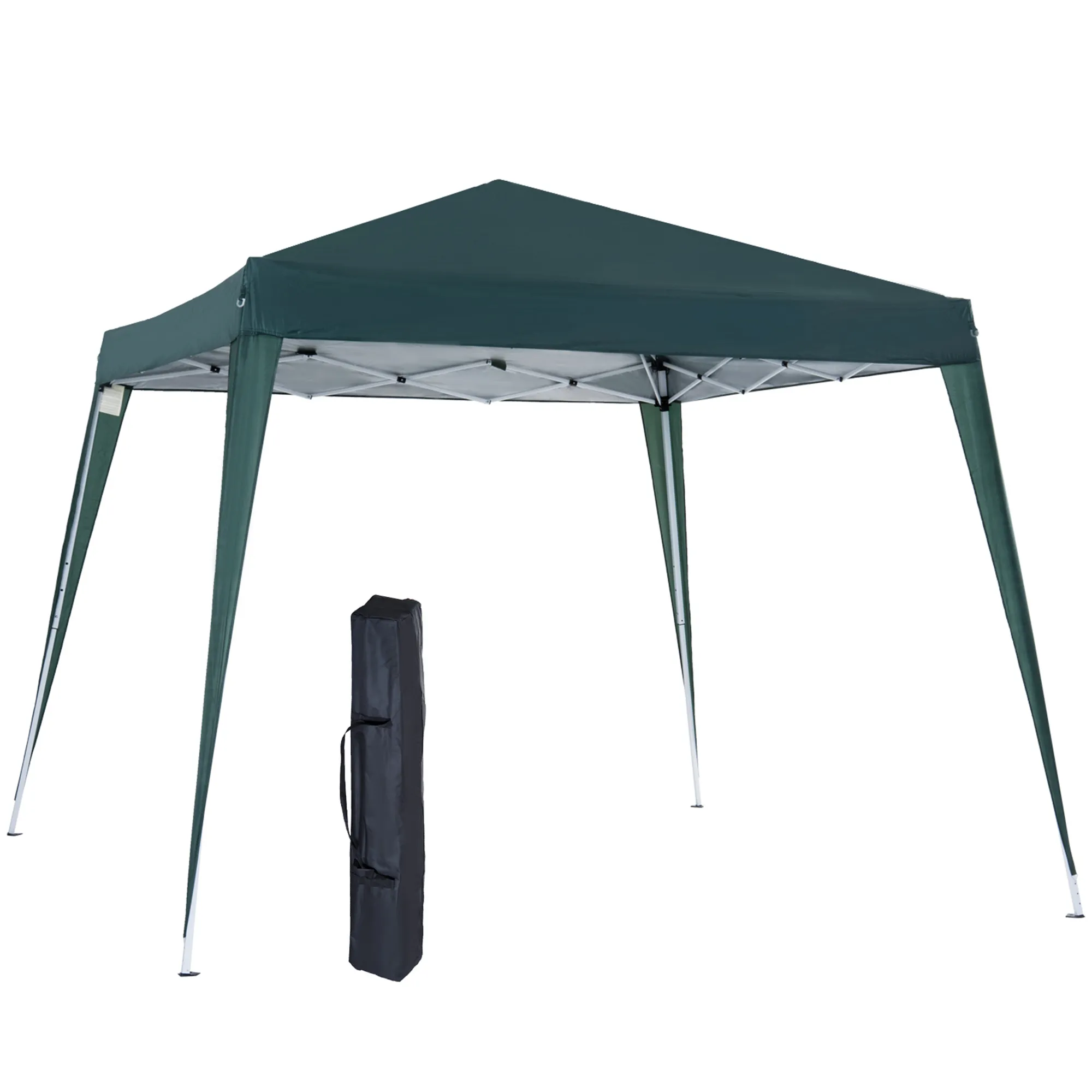 Faltpavillon 240x240x250 cm in Grün für Garten und Camping