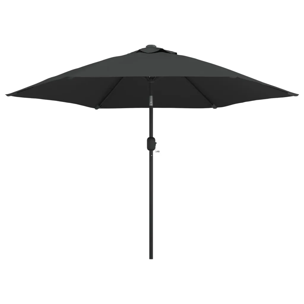 Eleganter Sonnenschirm Anthrazit 300 x 225 cm mit LED-Beleuchtung