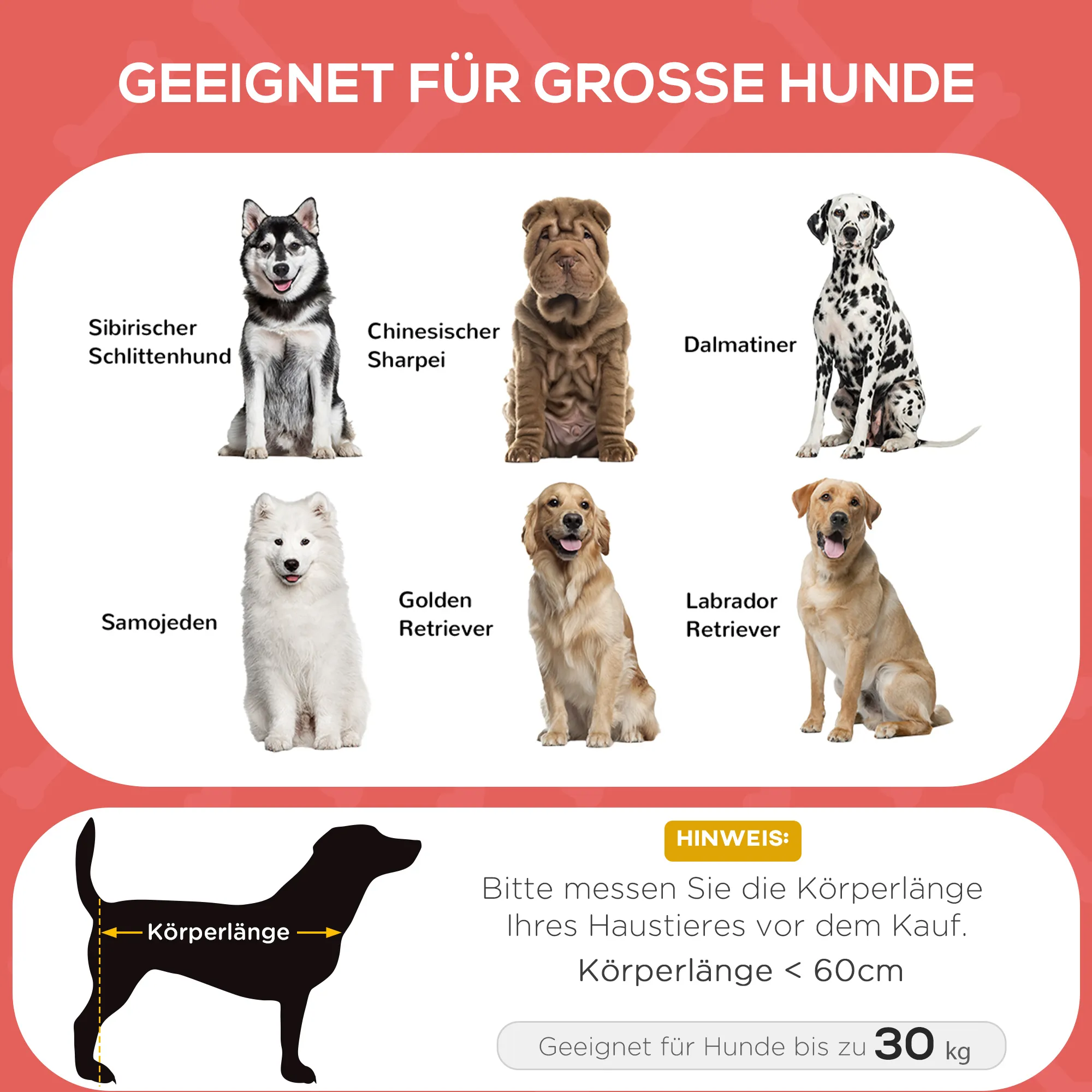 Hundebett erhöht wetterfest Oxford-Gewebe 92x76x18cm Rot