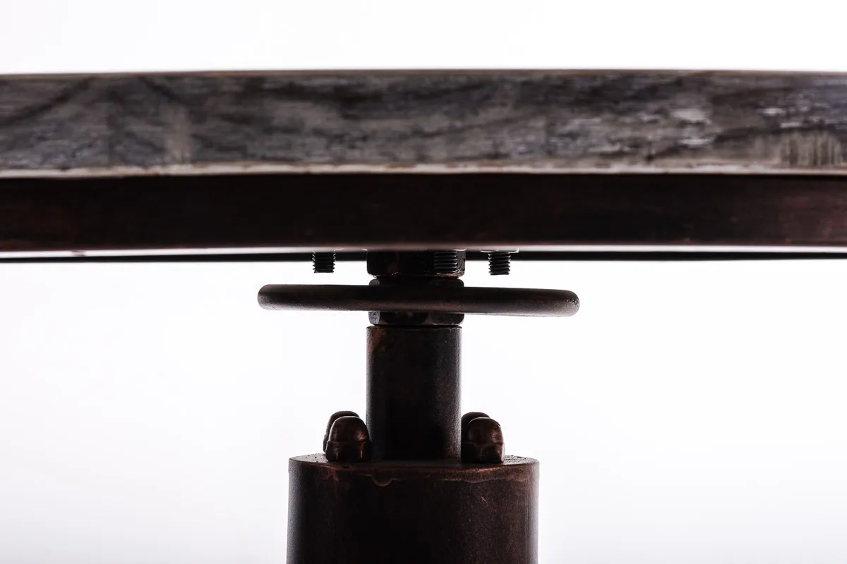 Stehtisch Lumos 79-100x39x39 cm Bronze Vollholz