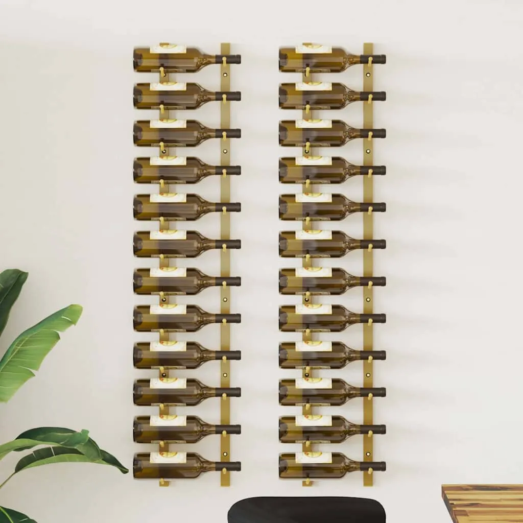 Weinregal Golden 12 Flaschen 12,5 x 2,5 x 116 cm