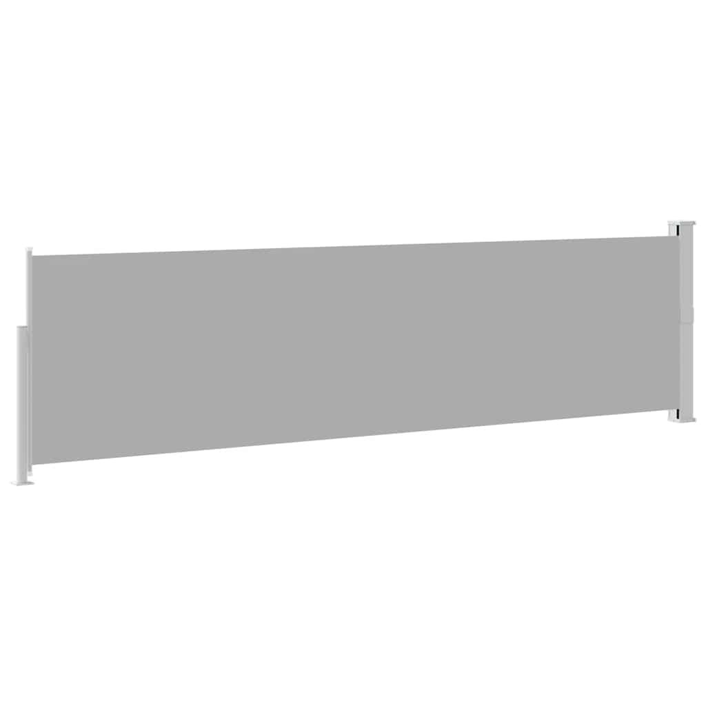 Seitenmarkise Sichtschutz 140 x 0-500 cm Grau