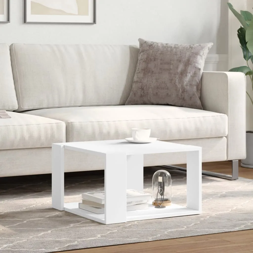 Moderner Couchtisch 51,5 x 51,5 x 30 cm in Weiß