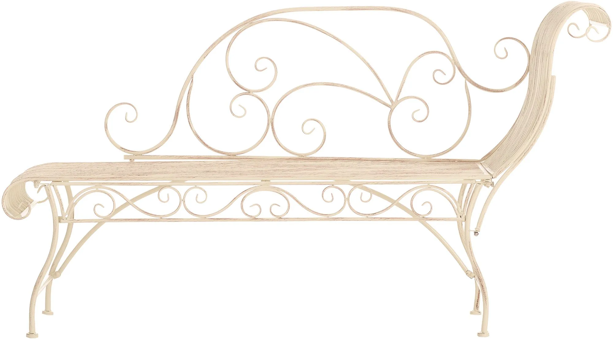 Gartenbank Karma 156x46x78 cm antik-creme