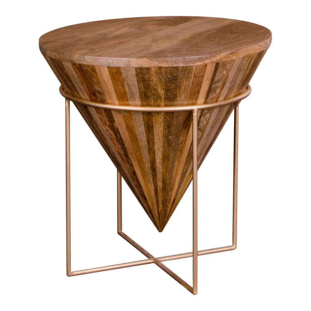tinkaro Couchtisch Hapur Mangoholz, Stahl Natur