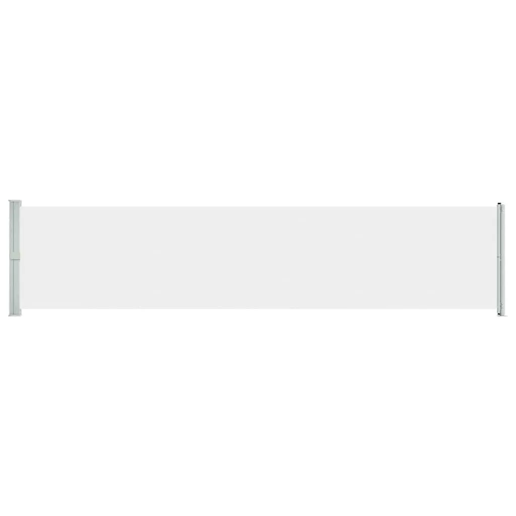 Seitenmarkise 140 x (0-600) cm in Creme und Grau