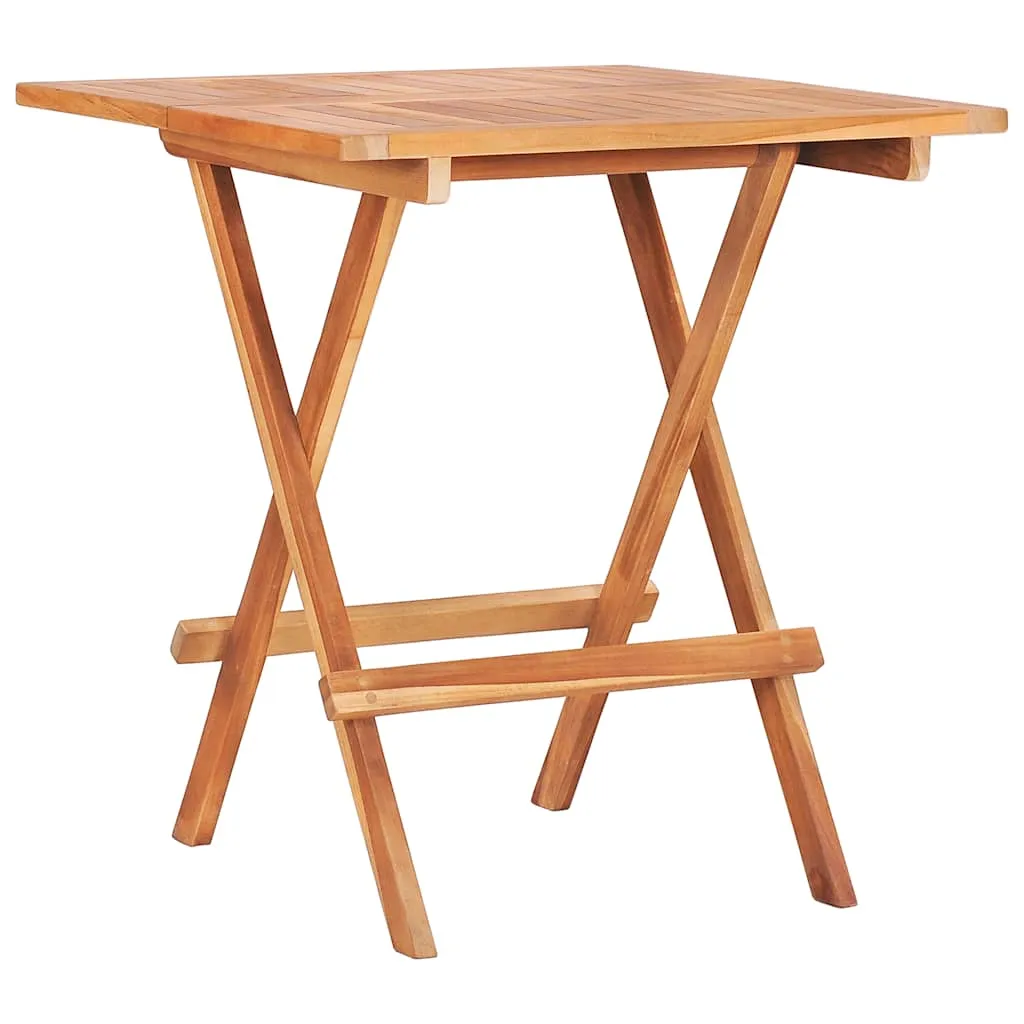 Elegantes Bistro-Set aus Naturholz, 60x60x65 cm, naturfarben