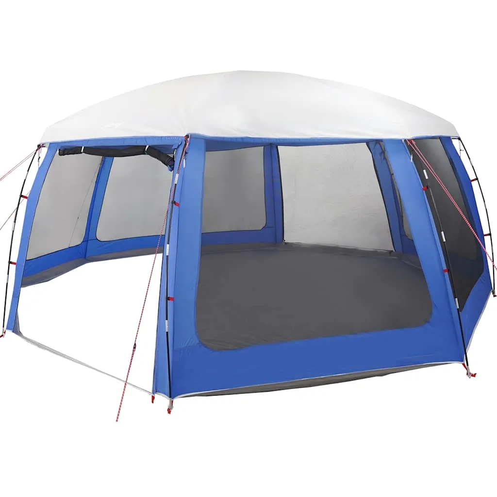 Poolzelt Azurblau 690x690x280 cm mit abnehmbarem Überzelt