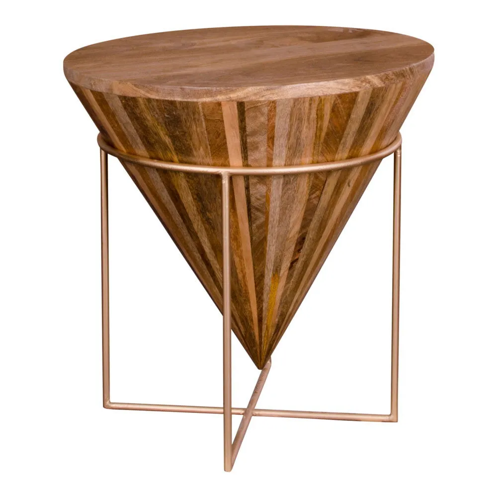 tinkaro Couchtisch Hapur Mangoholz, Stahl Natur