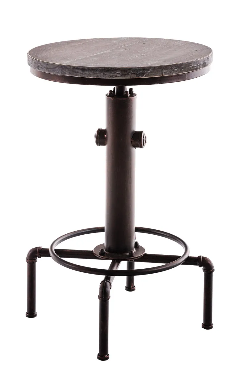 Stehtisch Lumos 79-100x39x39 cm Bronze Vollholz