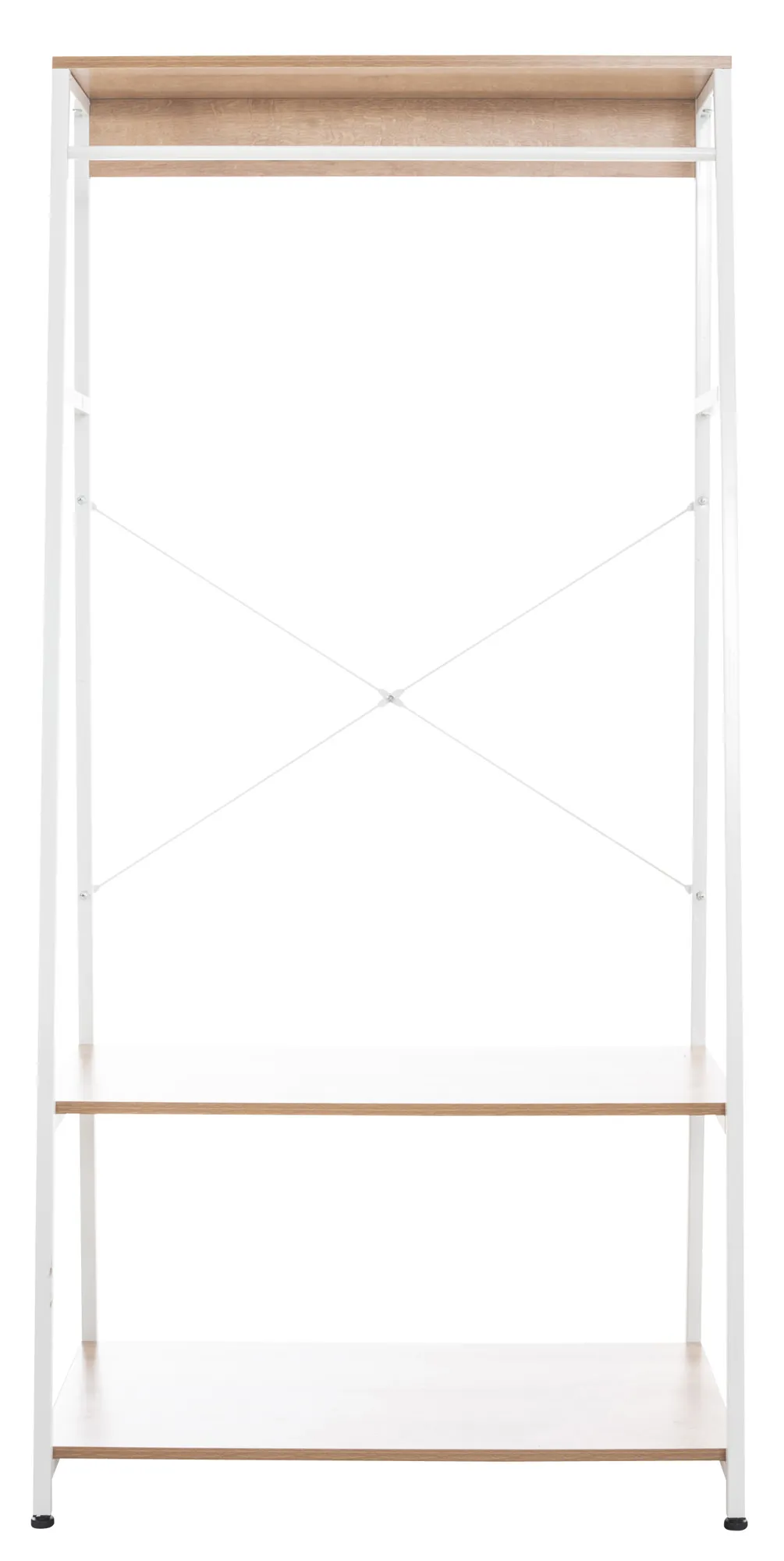 Kleiderständer Luton 167x80x44 cm natura/weiß
