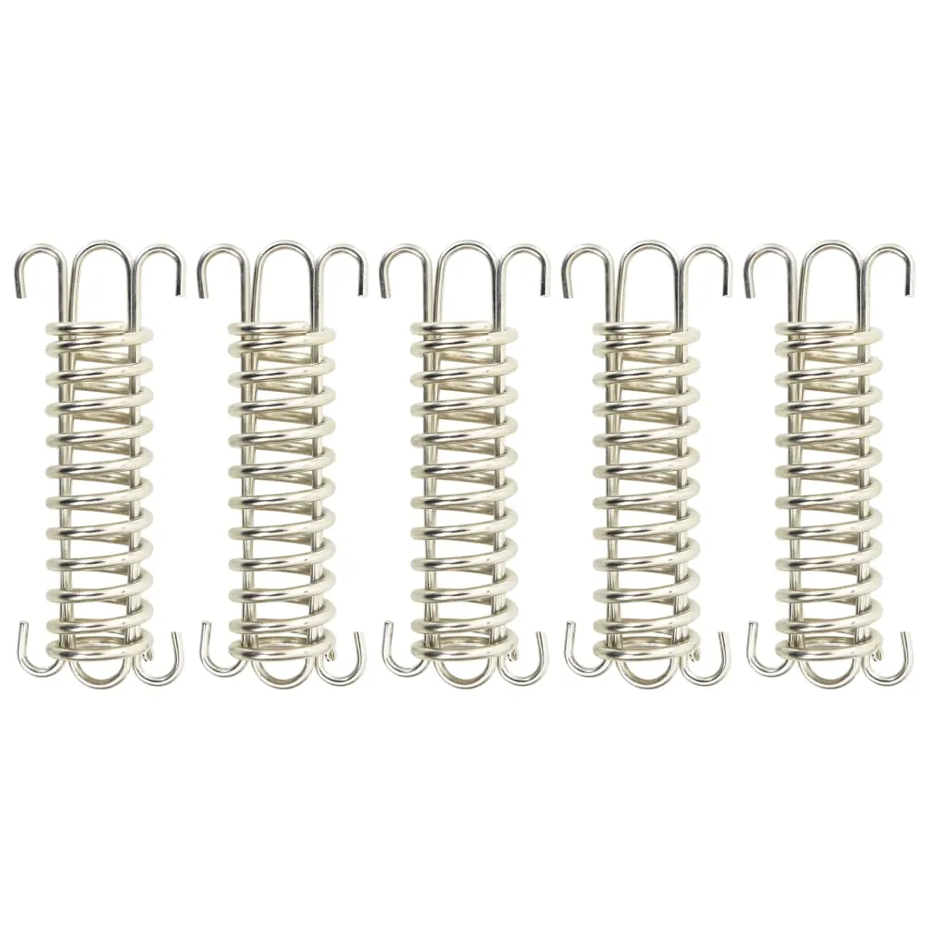 5-teiliges Spannfeder-Set 12 x 2,5 cm in Silber und Gold
