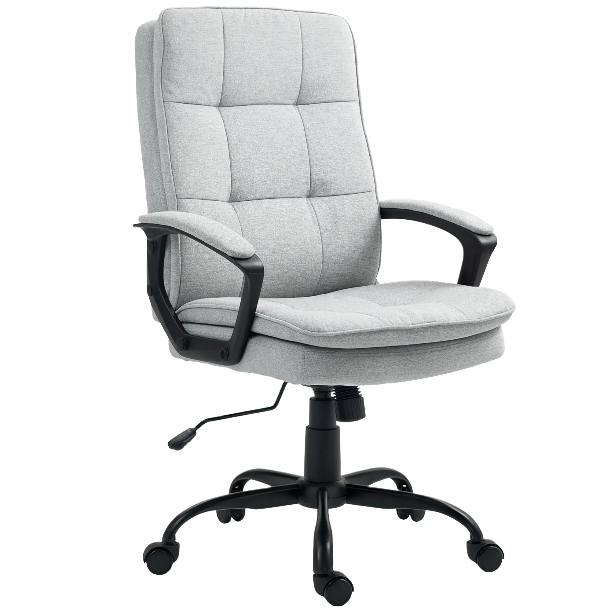 Bürostuhl Grau 63B x 70T x 102-112H cm mit Wippfunktion