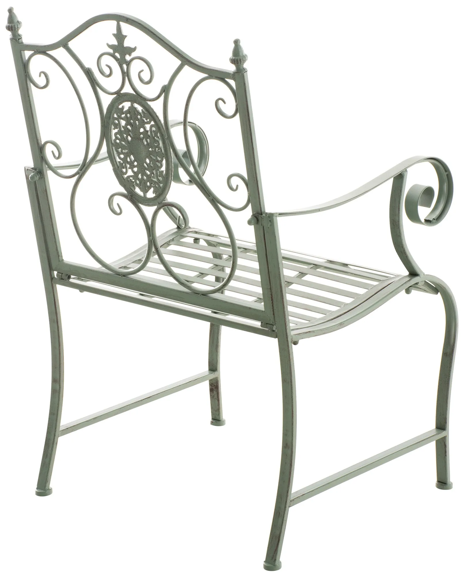 2er Set Gartenstühle Punjab 94x62x53 cm antik-grün