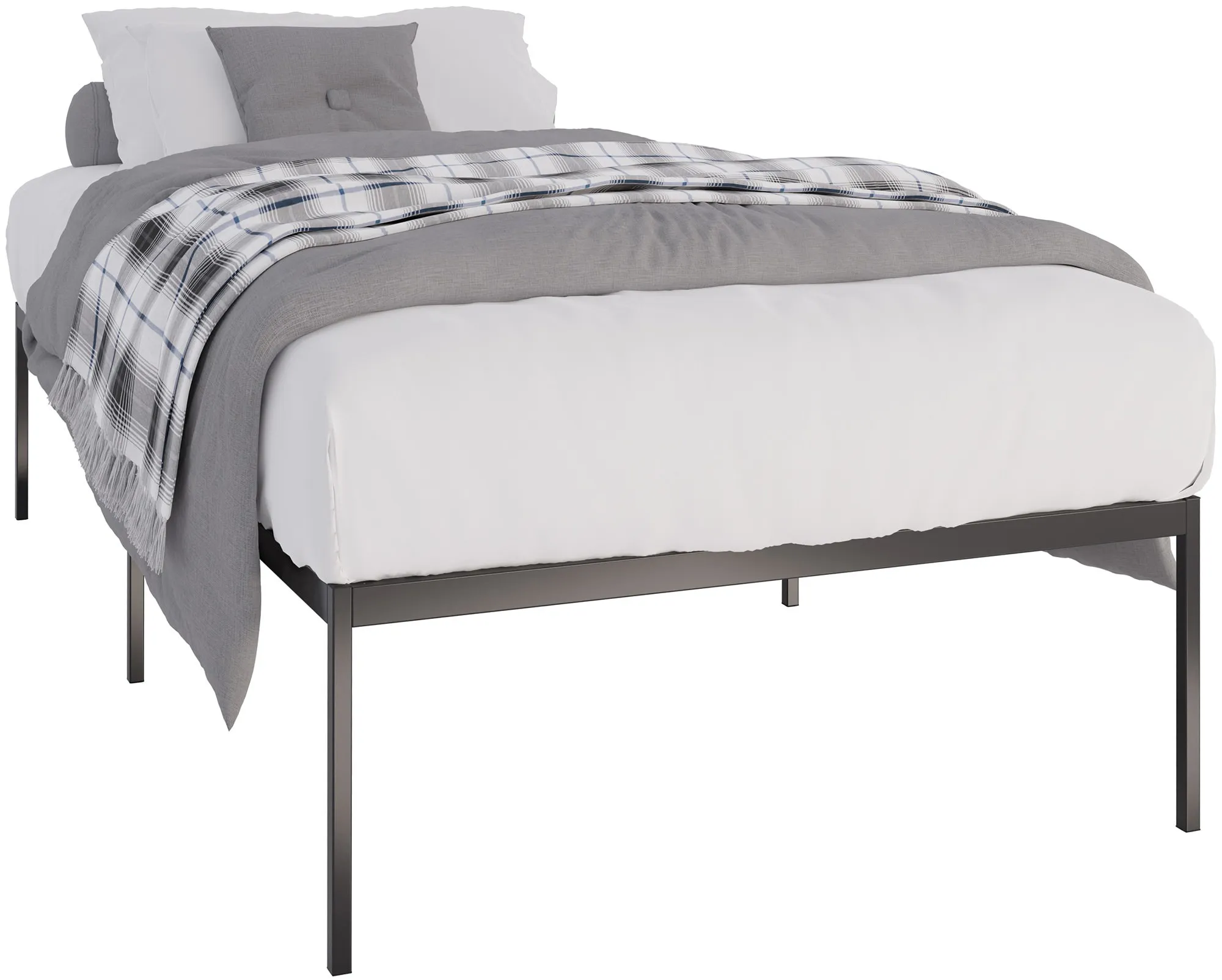 Metallbett Fargo 105,5 x 205,5 cm schwarz