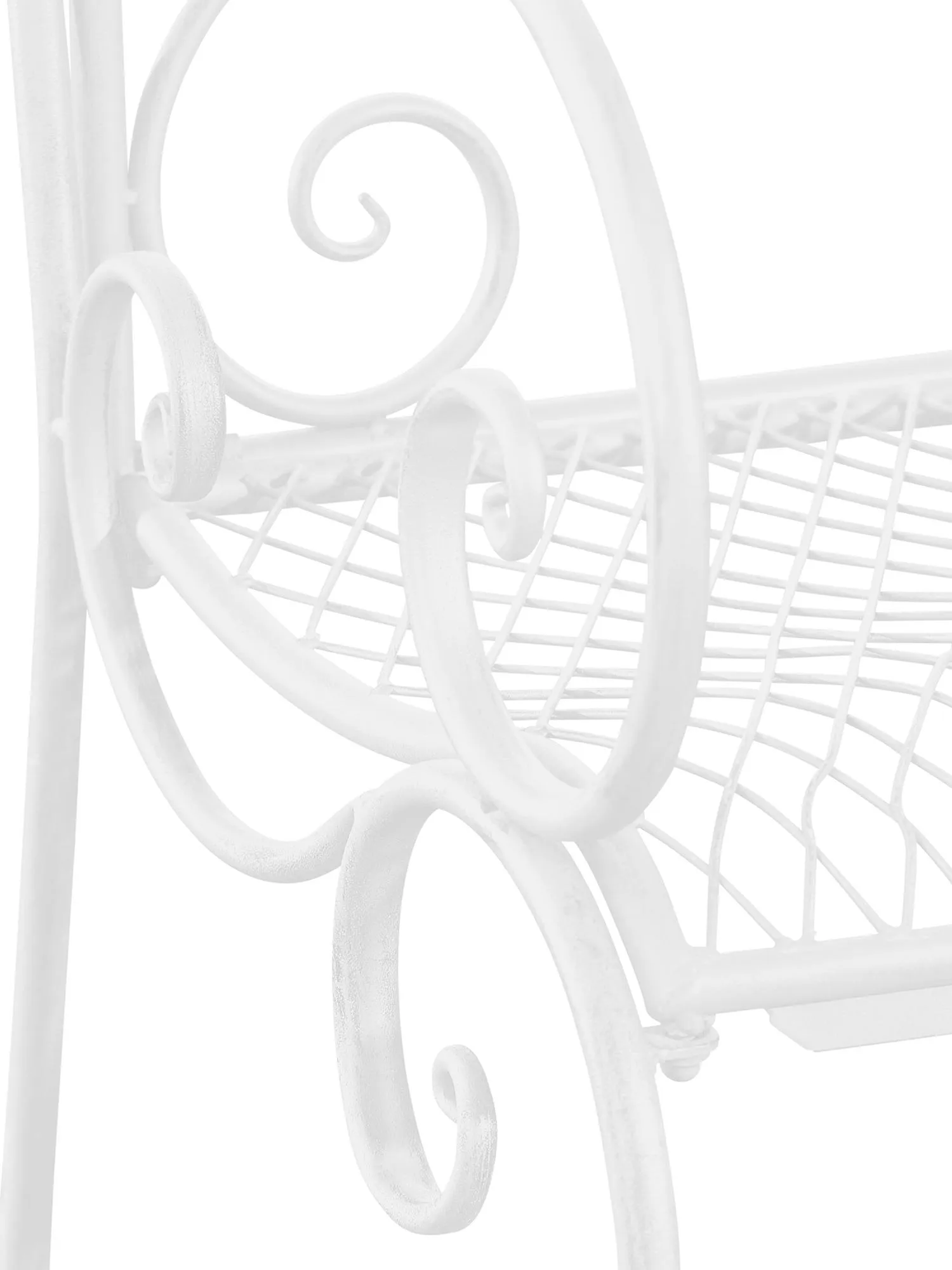 Gartenbank Tara 113x47x89 cm weiß