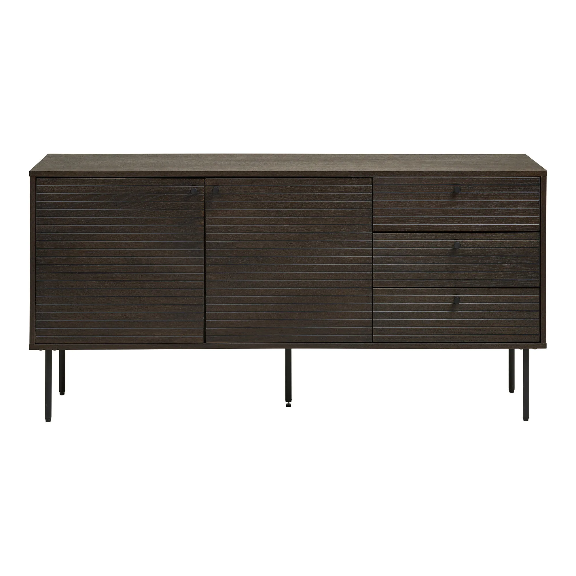tinkaro Sideboard Kyoto Eichenfurnier, Melamin, MDF, Stahl -