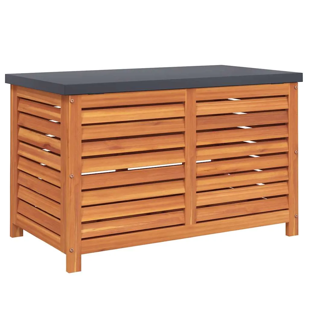 Gartenbox aus Massivholz, 90 x 48 x 55 cm, rötlich-braun