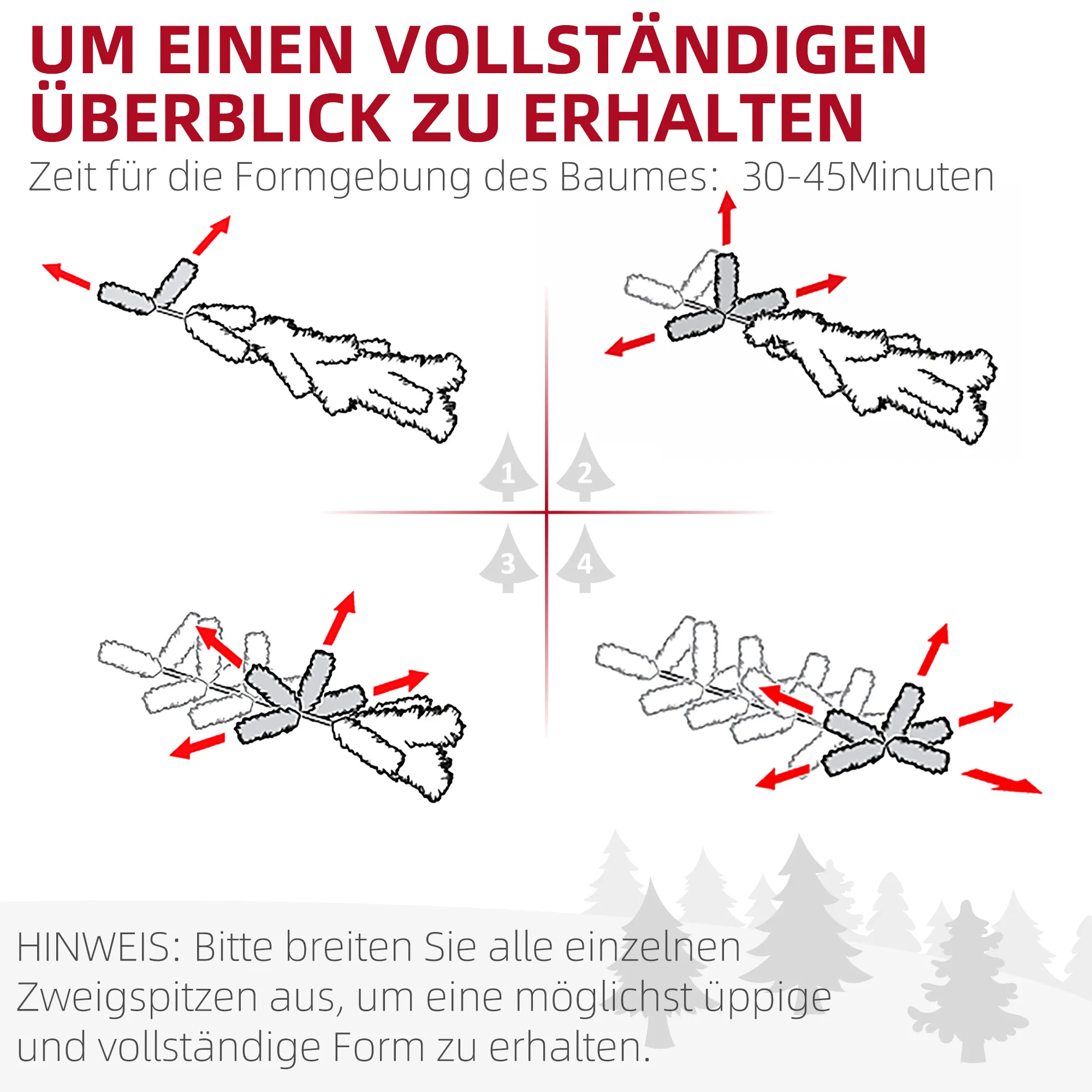 Kunsttanne Weihnachtsbaum naturgetreu 180 cm Grün PE Stahl