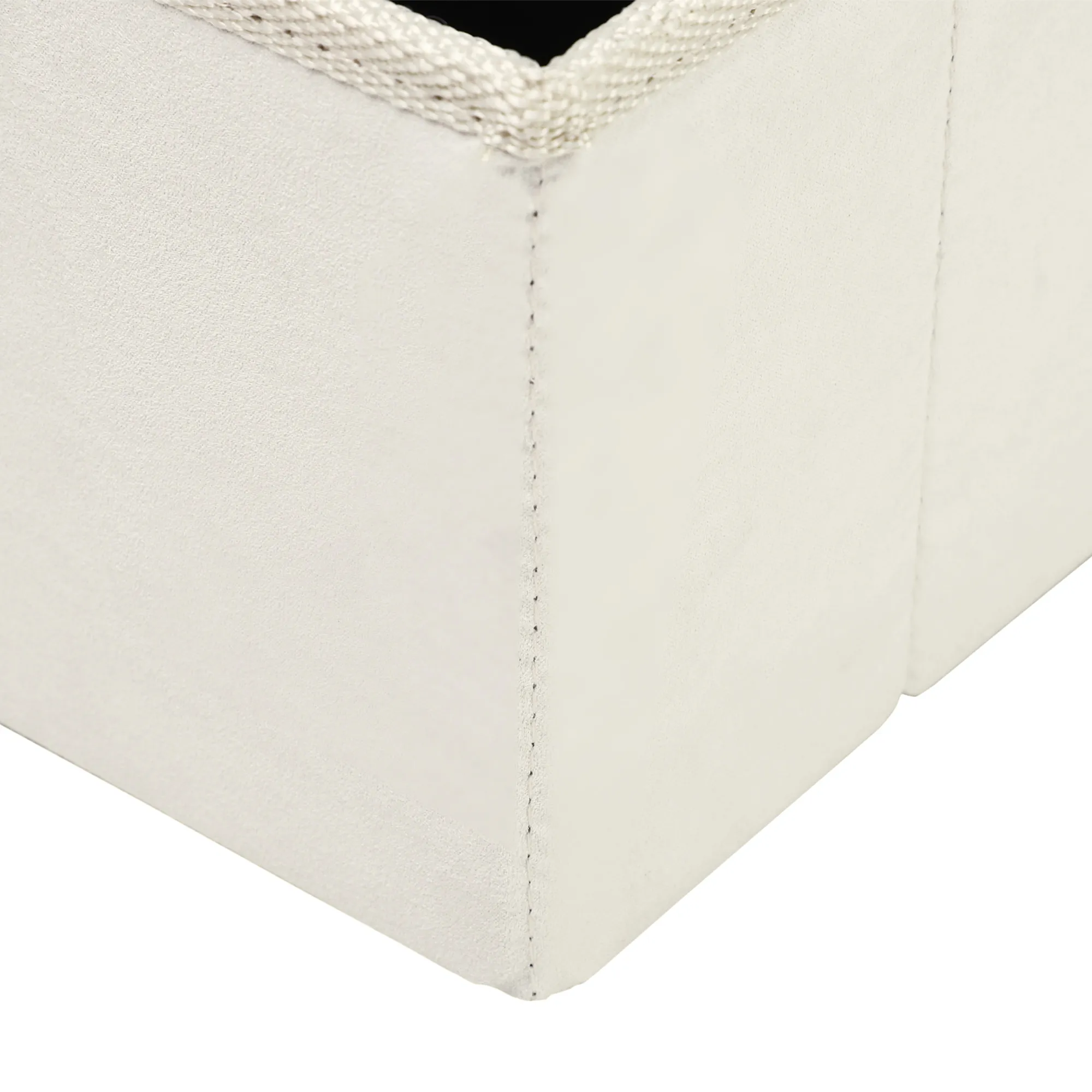 Hundetreppe 3 Stufen klappbar mit Stauraum, Weiß, 48 cm hoch
