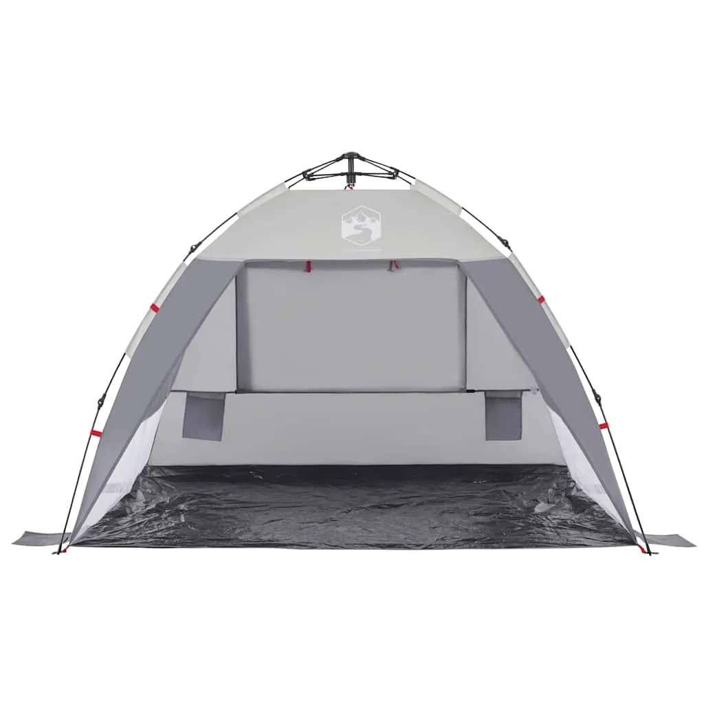 Grau Strandzelt 216 x 152 x 148 cm für 2 Personen