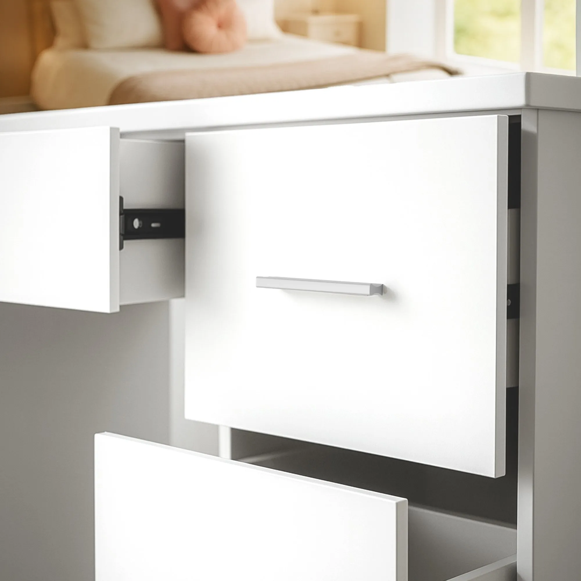 Schminktisch Ginny 110x55x135 cm weiß