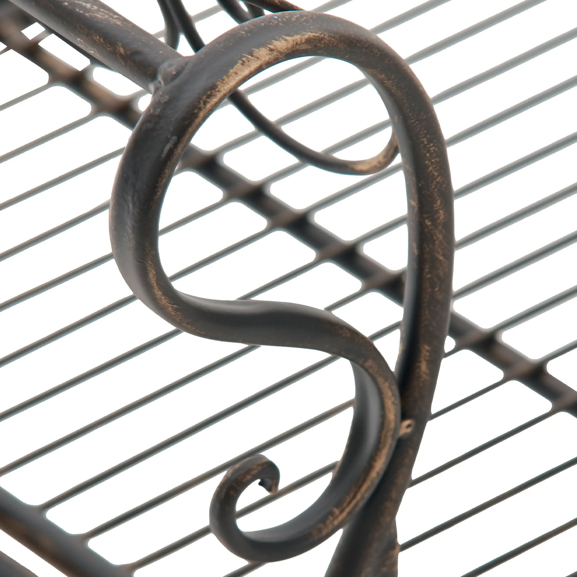 Gartenbank Minna 128x46x94 cm bronze
