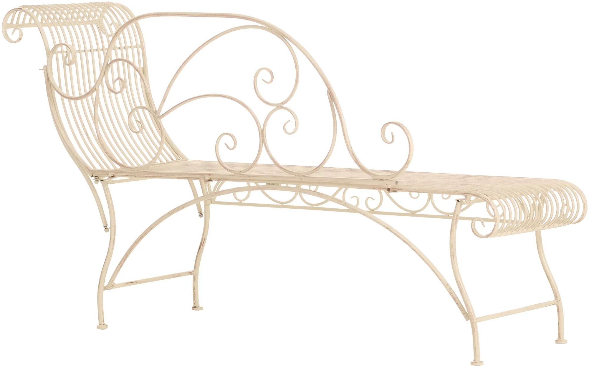 Gartenbank Karma 156x46x78 cm antik-creme