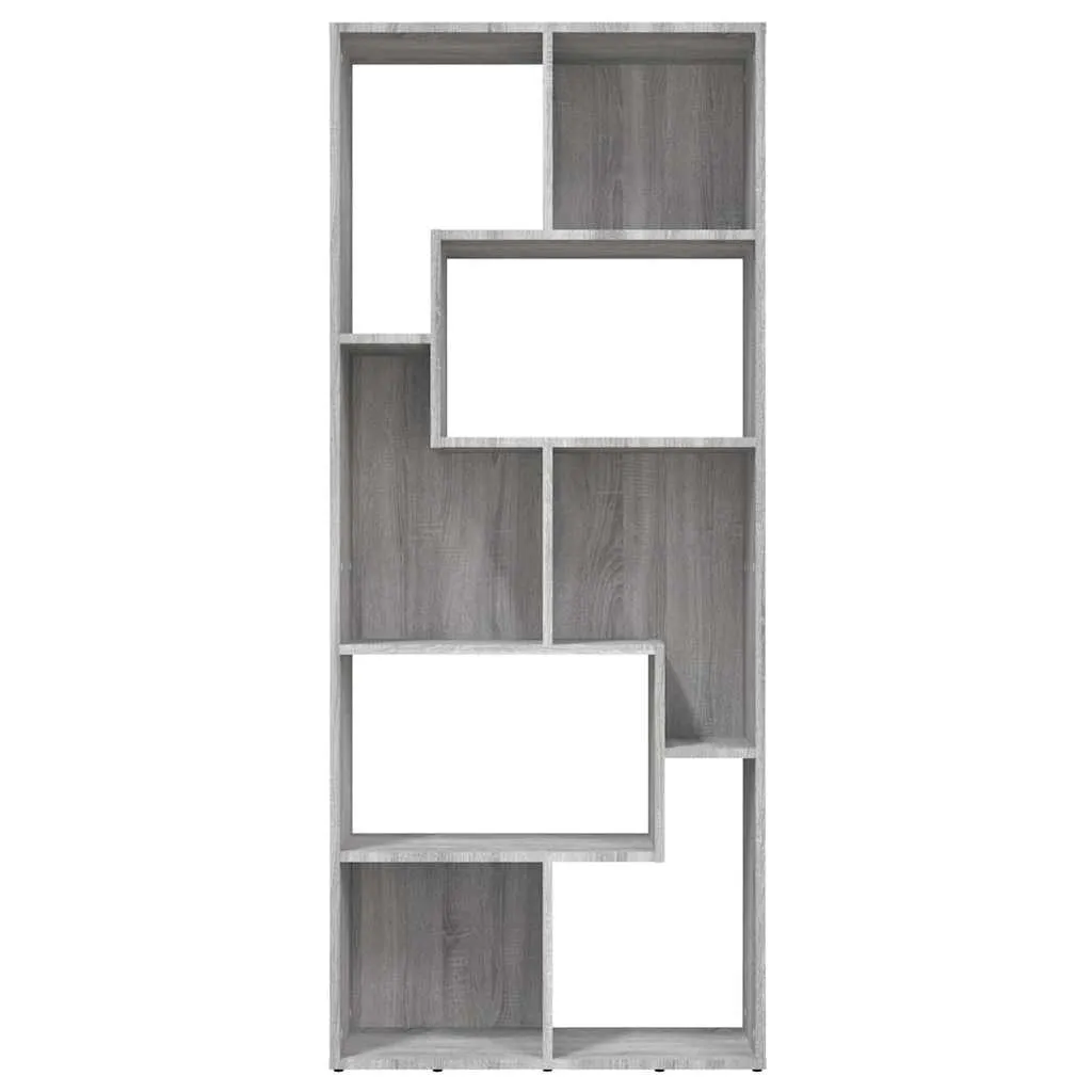 Bücherregal 67x24x161 cm in Grau Sonoma aus Holzwerkstoff