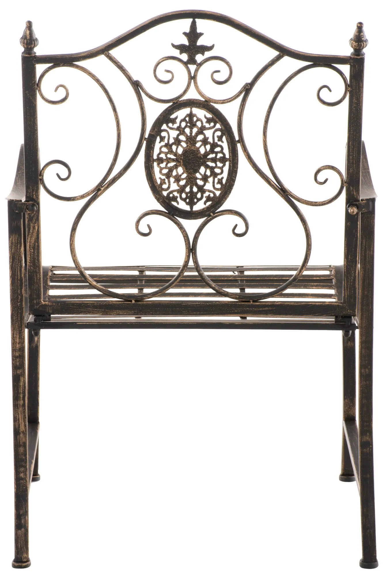 2er Set Gartenstühle Punjab 94x62x53 cm Bronze