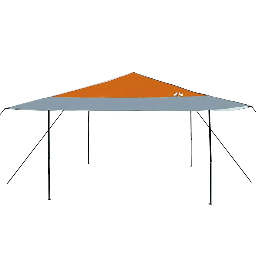 Pop-up Pavillon 395x395x251 cm Orange mit Stoff