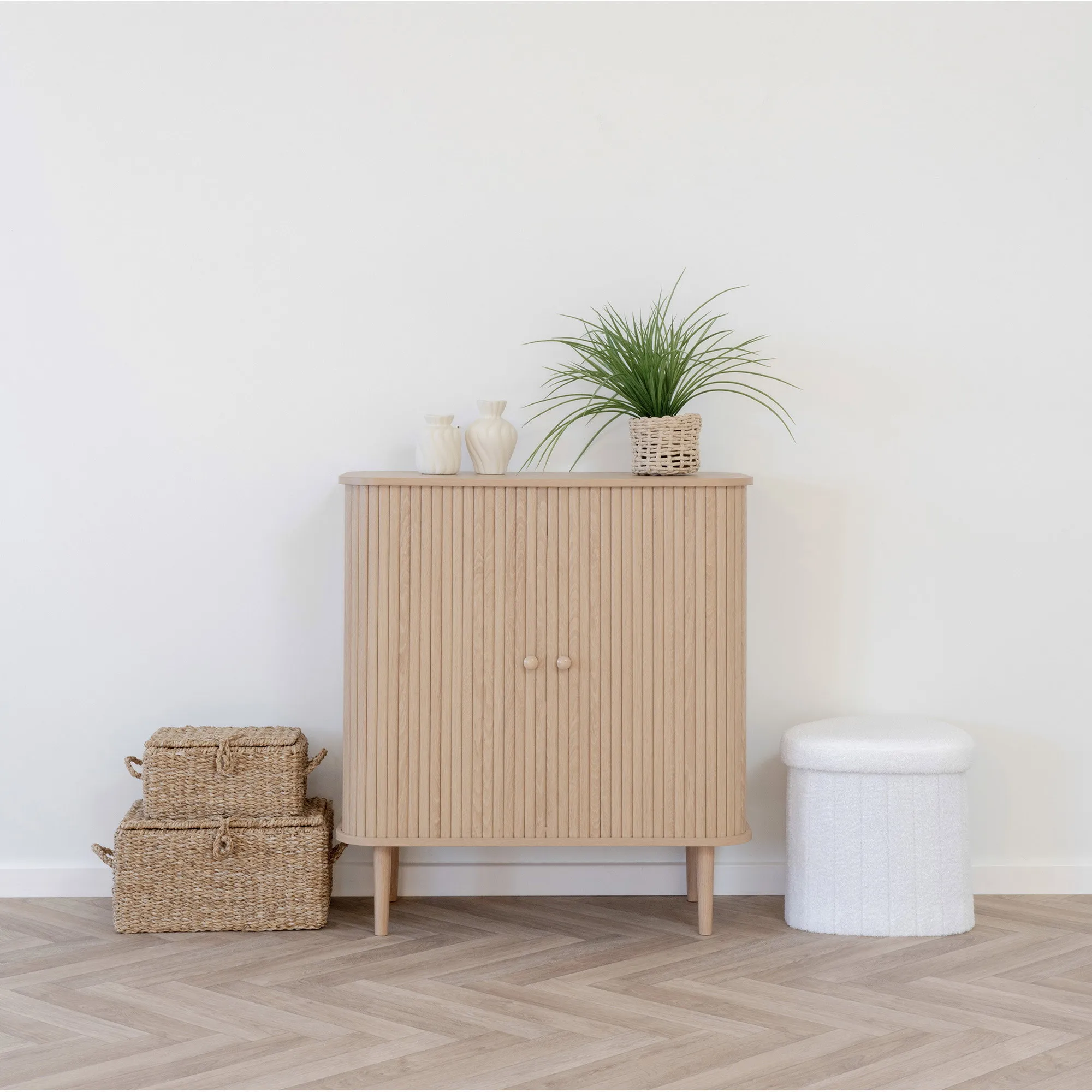 tinkaro Nikko Sideboard 2 Türen 80x40x87 cm Natur