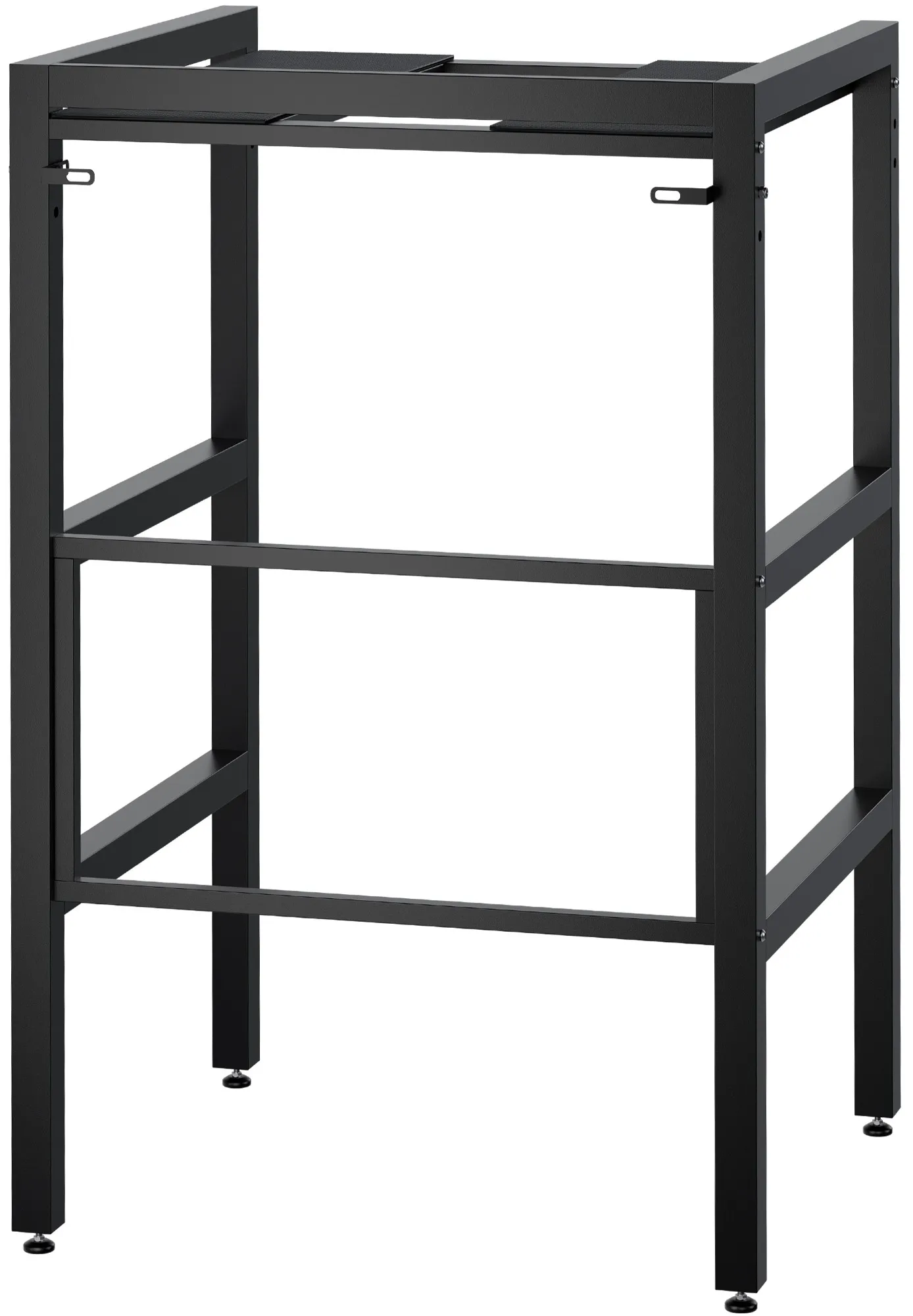 Waschmaschinenregal Gannet 73x110x60 cm schwarz