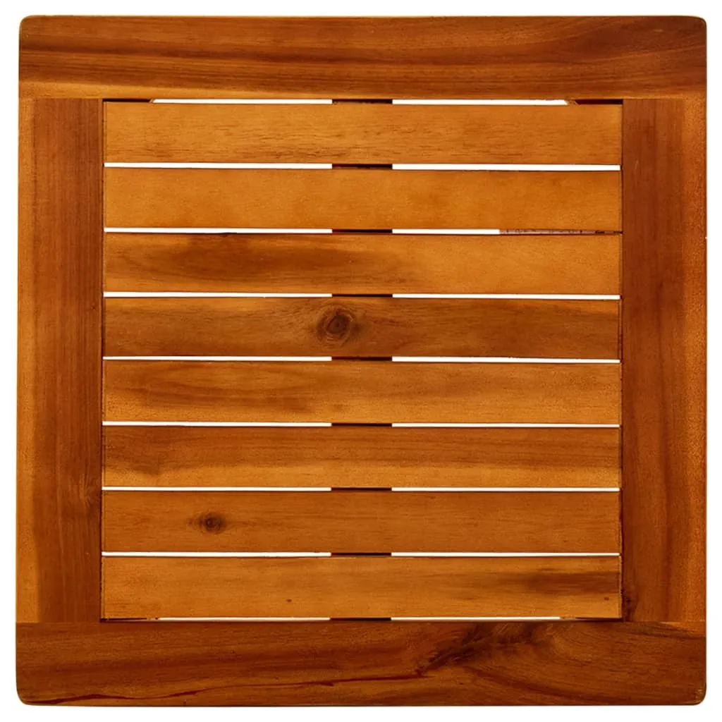 Stilvoller Couchtisch aus Echtholz 45x45x36 cm, Naturöl-Finish