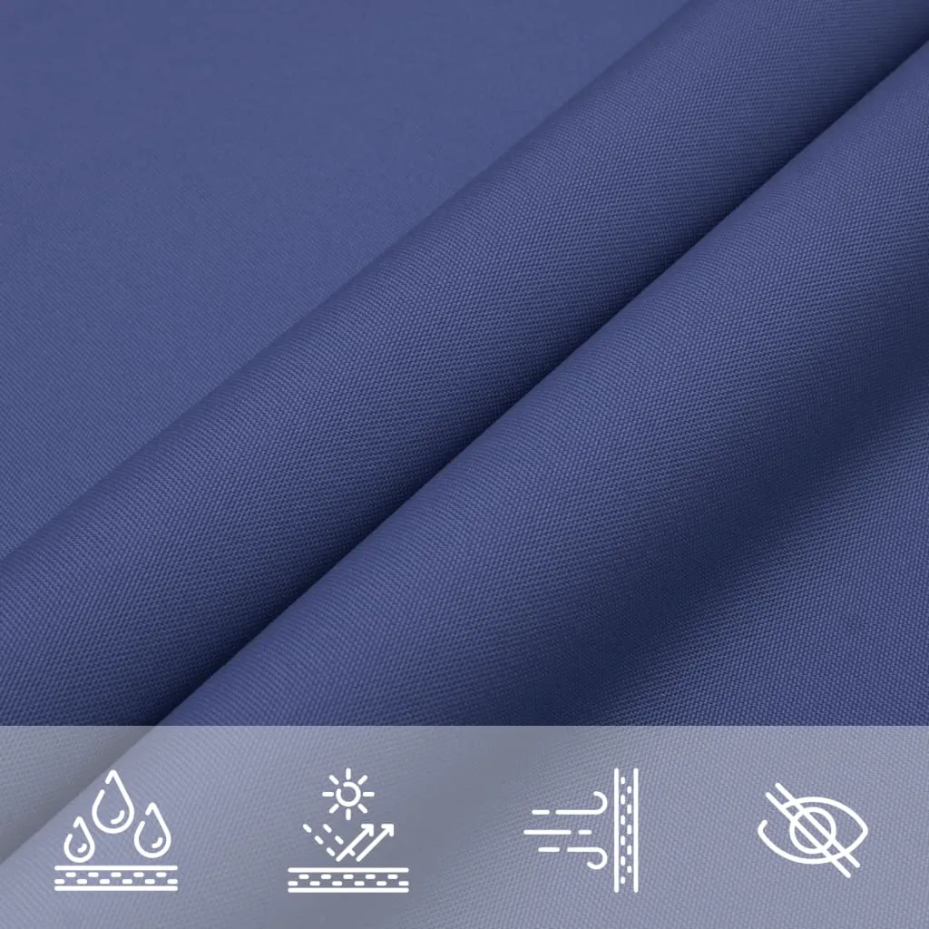 Dreieckiges Sonnensegel 4 x 4 x 4 m Blau aus PU-beschichtetem Oxford-Gewebe