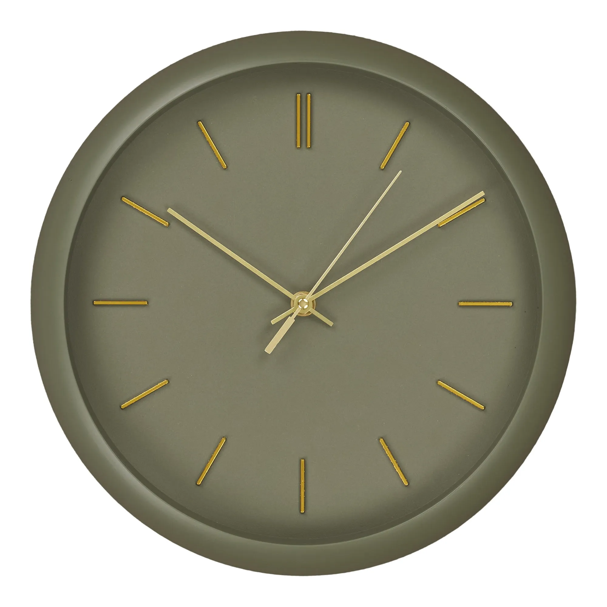 tinkaro Wanduhr Rossano lautlos ø30 cm Grün