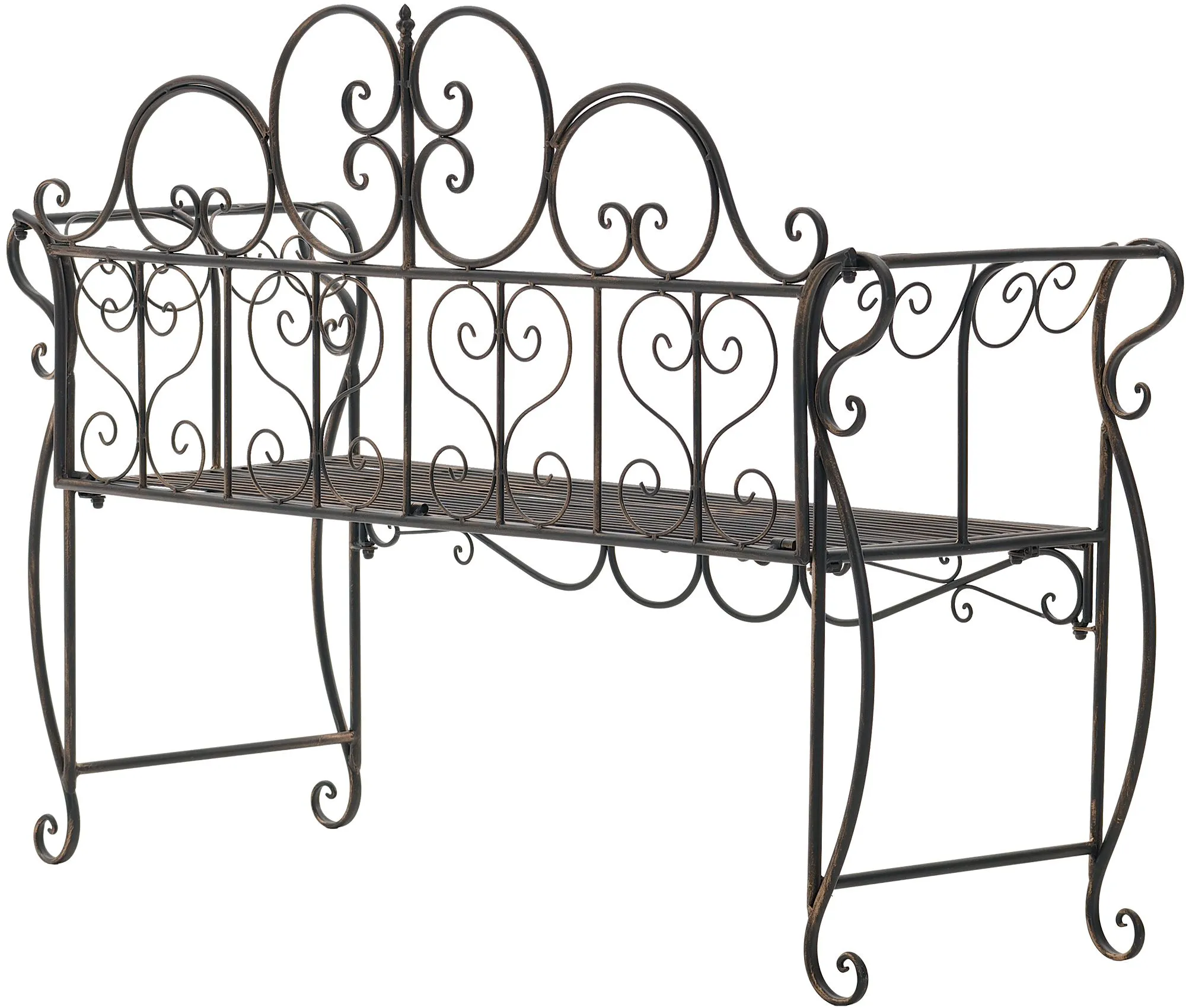 Gartenbank Minna 128x46x94 cm bronze
