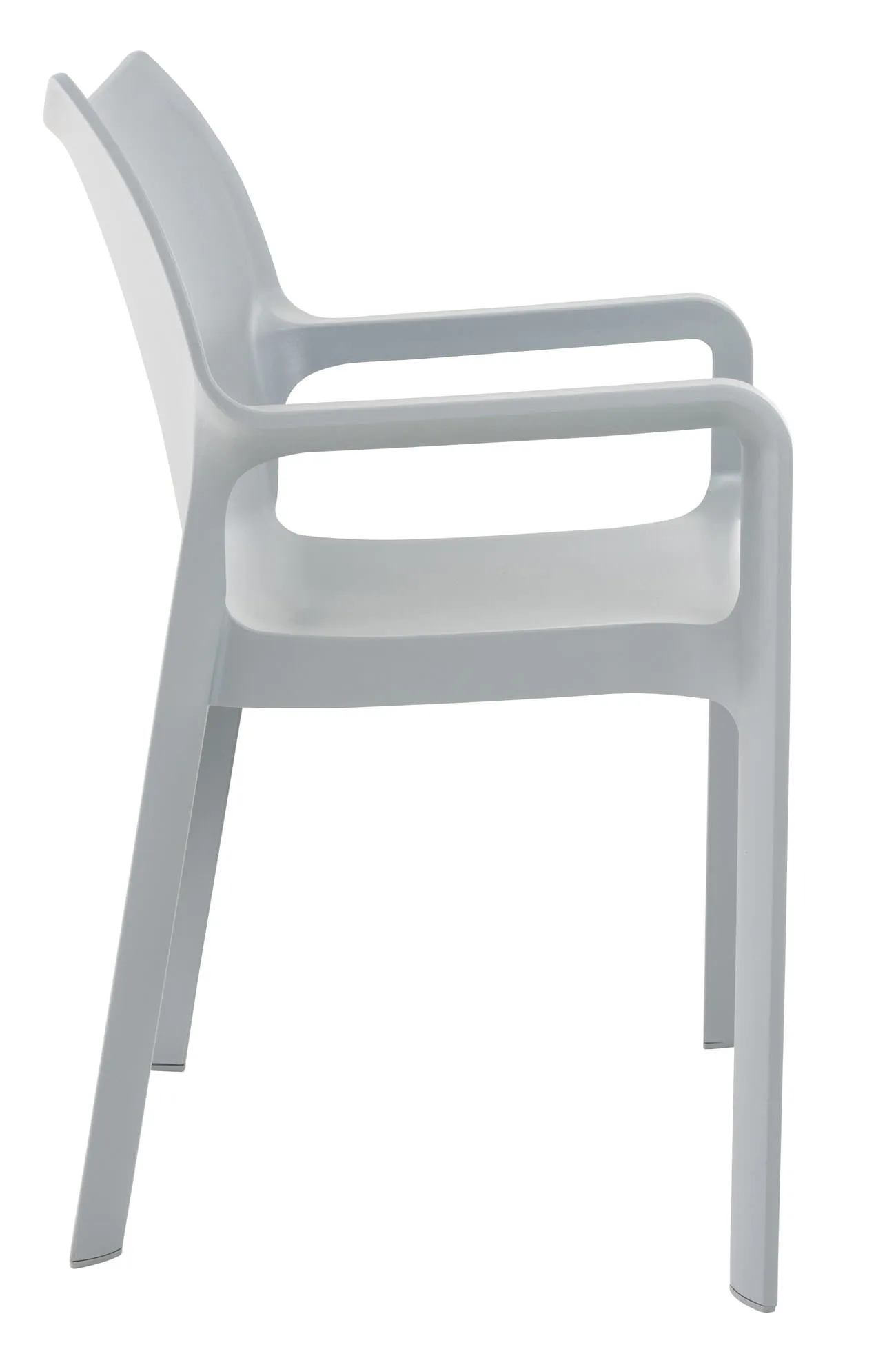 Gartenstuhl Diva 84x57x53 cm hellgrau