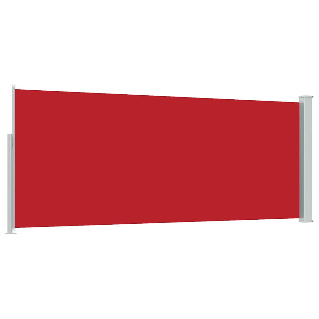 Garten-Seitenmarkise 300x120 cm in Grüngrau und Rot