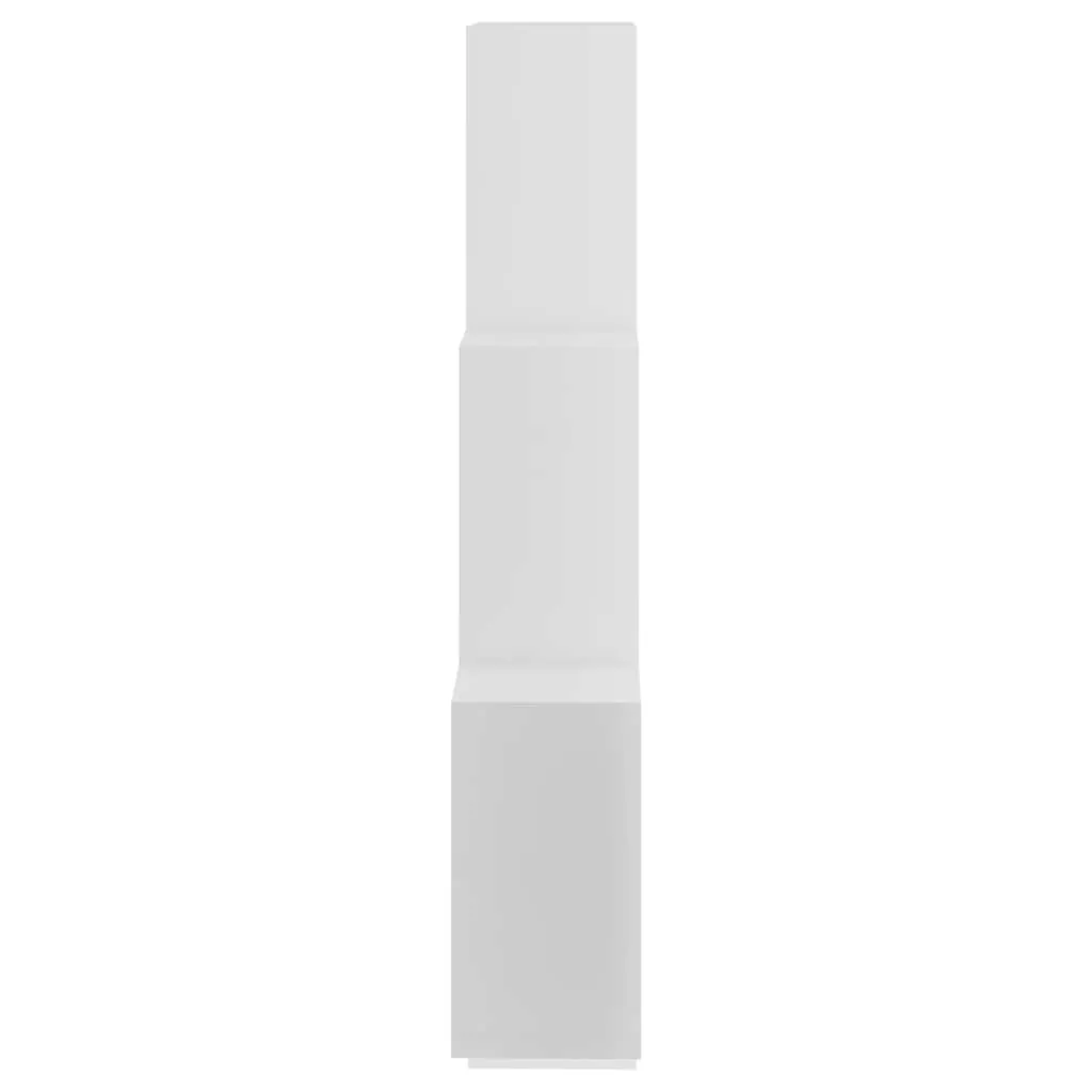 Wandregal Weiß 78 x 15 x 93 cm aus Holzwerkstoff